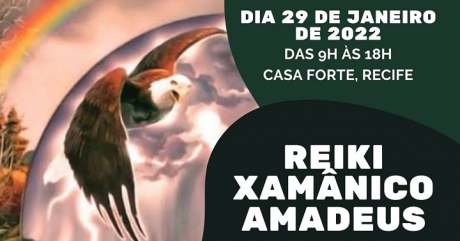 [AGENDA PE] Curso de Reiki Xamânico Amadeus, dia 29/01, no Recife