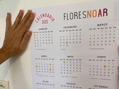 Baixe gratuitamente o ‘Calendário Flores no Ar 2023’!