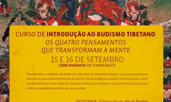 Curso de Introdução ao Budismo Tibetano, dias 15 e 16 de setembro, no CEBB Darmata