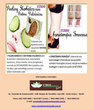 Curso de Corseterapia Francesa e Peeling Herb\u00e1tico em Recife ...