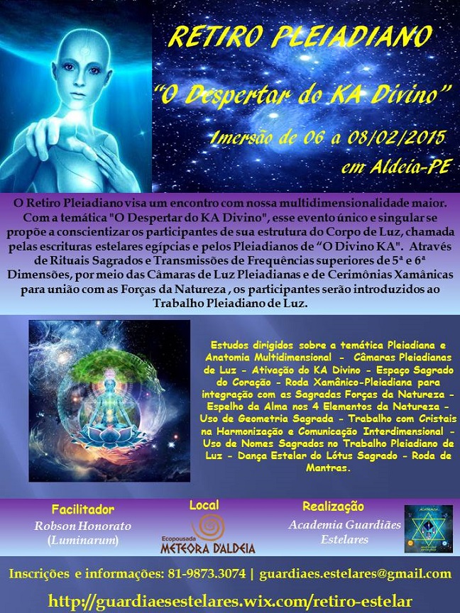Retiro Pleiadiano KA divino folder