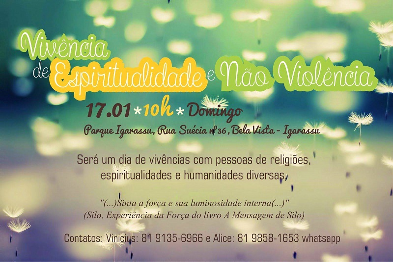 vivencia espiritualidade e nao violencia