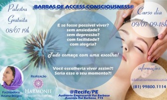 Curso Barras Access Conciousness™ dia 9 de julho no Recife