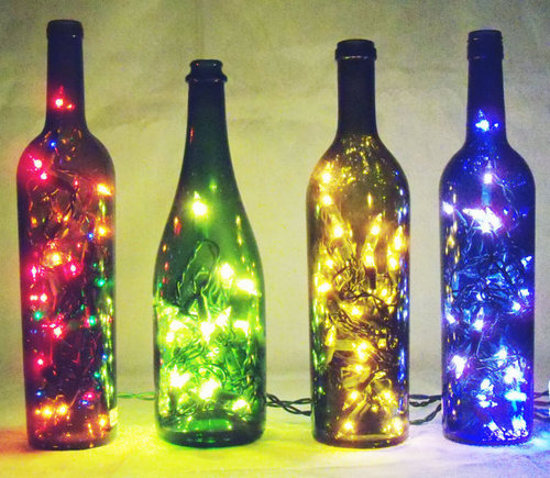 luminaria garrafa